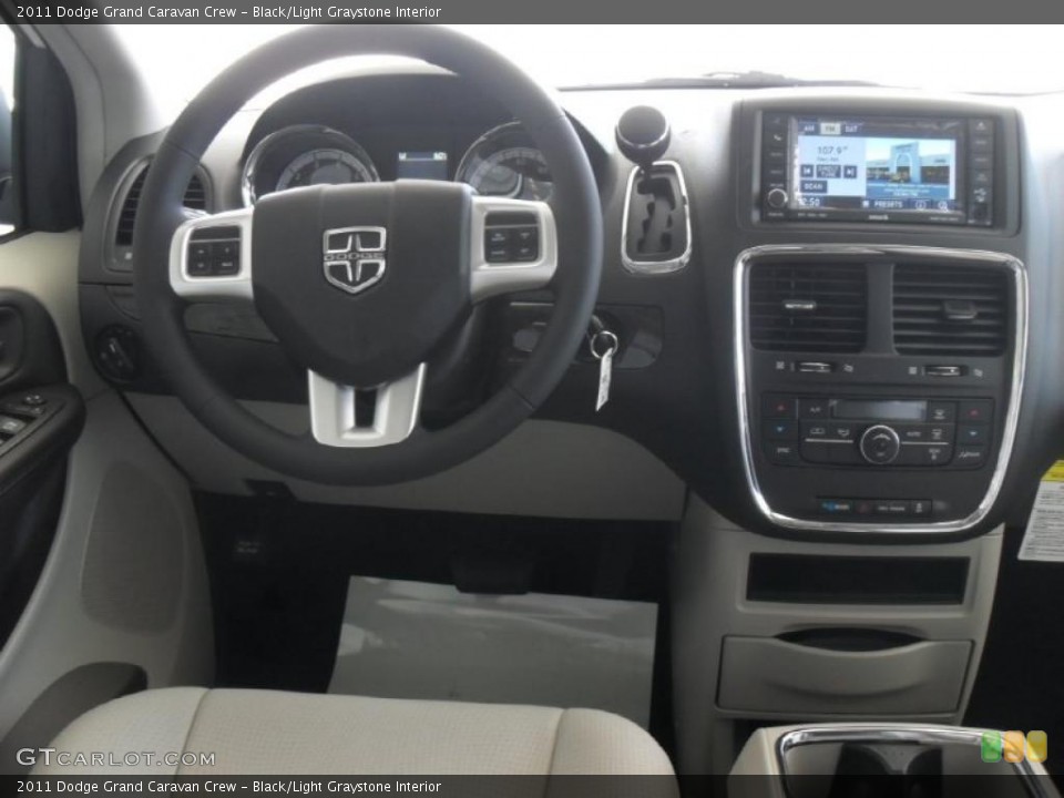 Black/Light Graystone Interior Dashboard for the 2011 Dodge Grand Caravan Crew #47219825