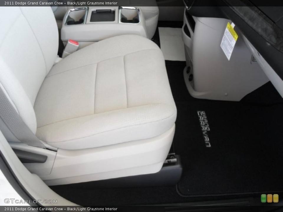 Black/Light Graystone Interior Photo for the 2011 Dodge Grand Caravan Crew #47219897