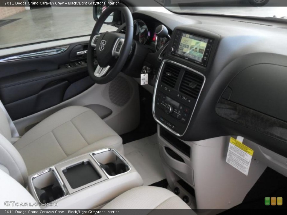 Black/Light Graystone Interior Dashboard for the 2011 Dodge Grand Caravan Crew #47219909