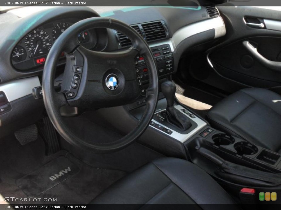 Black Interior Prime Interior for the 2002 BMW 3 Series 325xi Sedan #47220746
