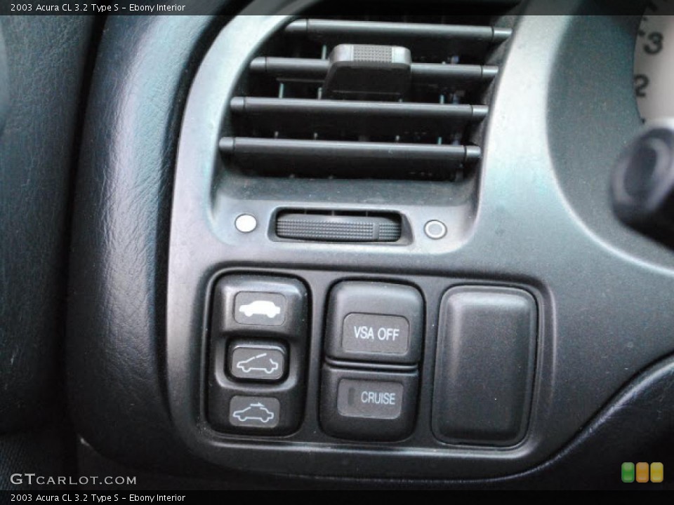 Ebony Interior Controls for the 2003 Acura CL 3.2 Type S #47221166
