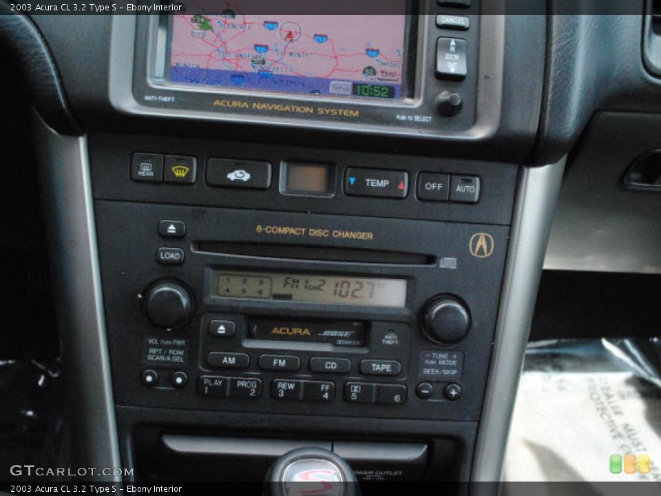 Ebony Interior Controls for the 2003 Acura CL 3.2 Type S #47221196