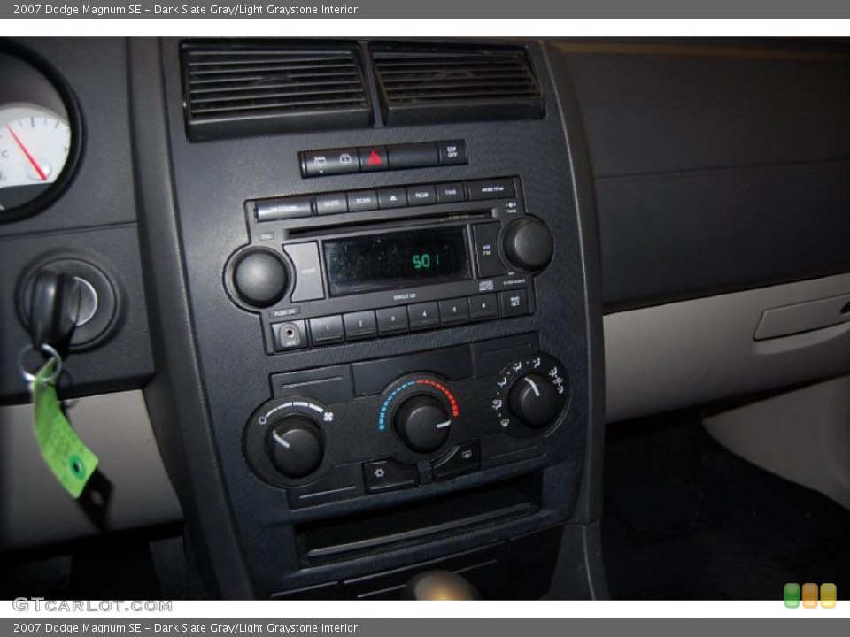Dark Slate Gray/Light Graystone Interior Controls for the 2007 Dodge Magnum SE #47221514