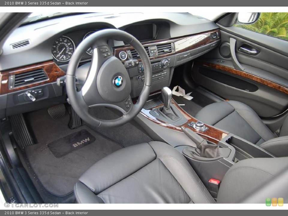 Black Interior Prime Interior for the 2010 BMW 3 Series 335d Sedan #47222012