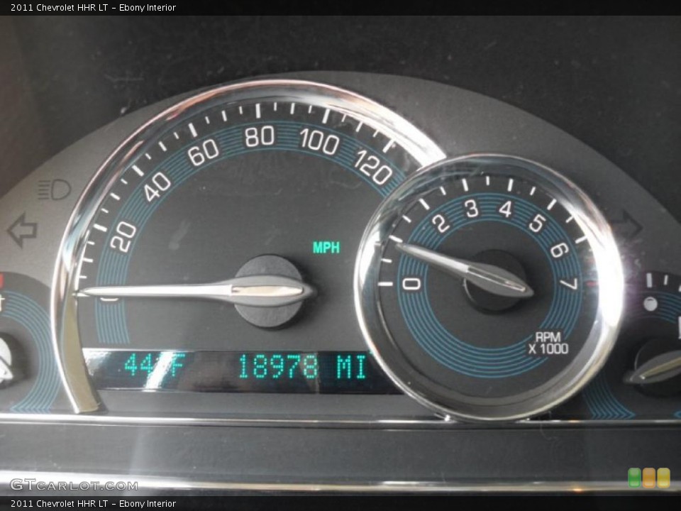 Ebony Interior Gauges for the 2011 Chevrolet HHR LT #47222054