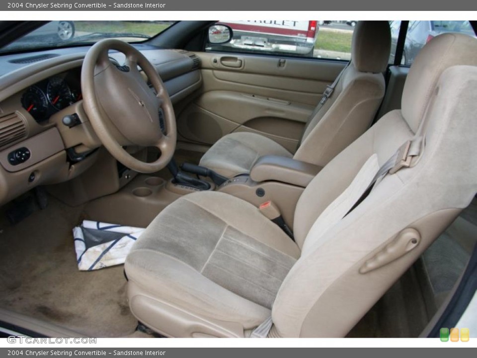 Sandstone Interior Photo for the 2004 Chrysler Sebring Convertible #47223143