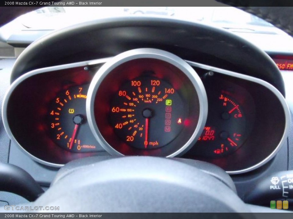 Black Interior Gauges for the 2008 Mazda CX-7 Grand Touring AWD #47223389