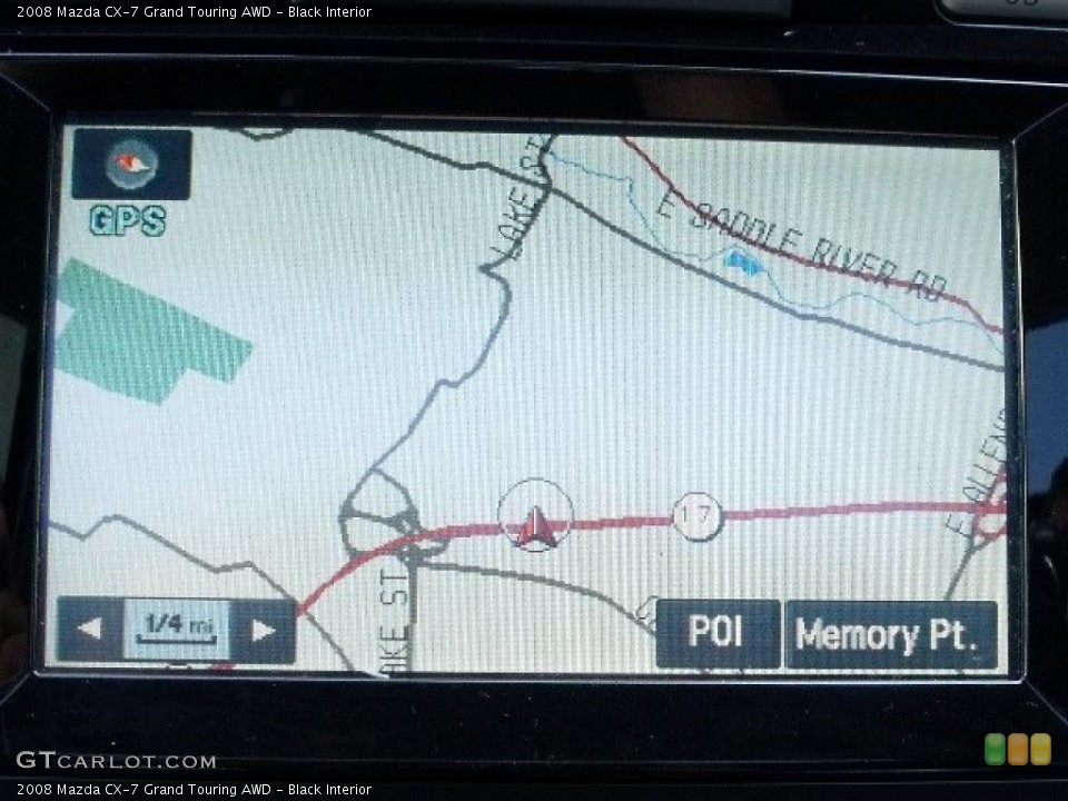 Black Interior Navigation for the 2008 Mazda CX-7 Grand Touring AWD #47223440