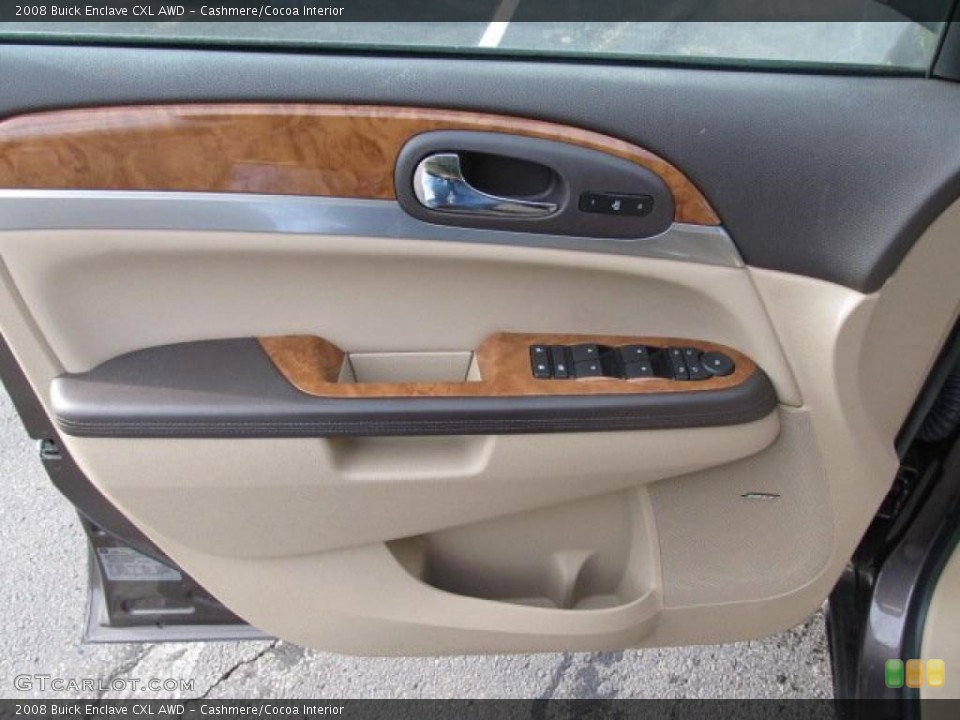 Cashmere/Cocoa Interior Door Panel for the 2008 Buick Enclave CXL AWD #47223701
