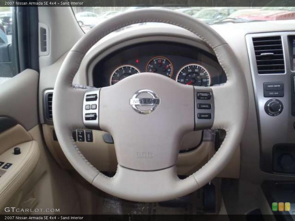 Sand Interior Steering Wheel for the 2007 Nissan Armada SE 4x4 #47224151