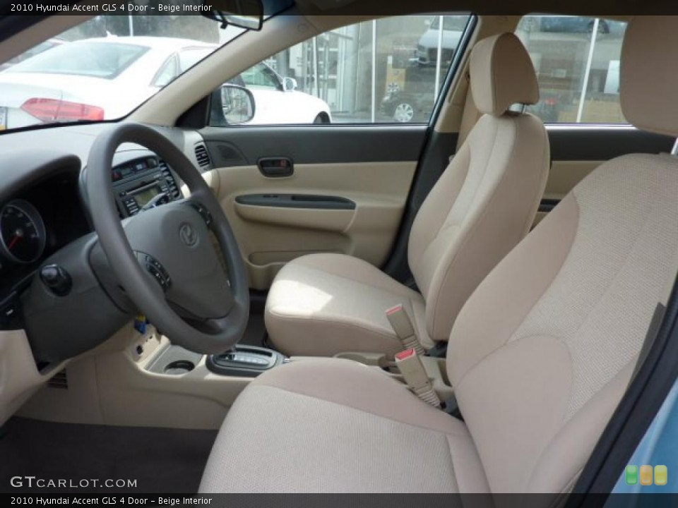 Beige Interior Photo for the 2010 Hyundai Accent GLS 4 Door #47224649