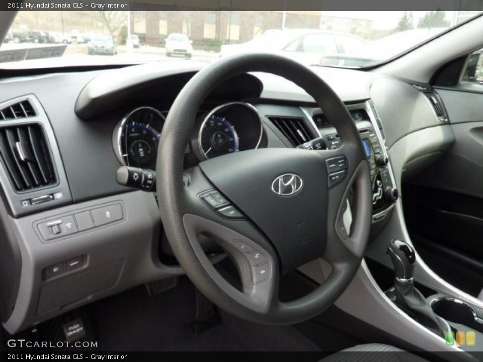 Gray Interior Steering Wheel for the 2011 Hyundai Sonata GLS #47225252
