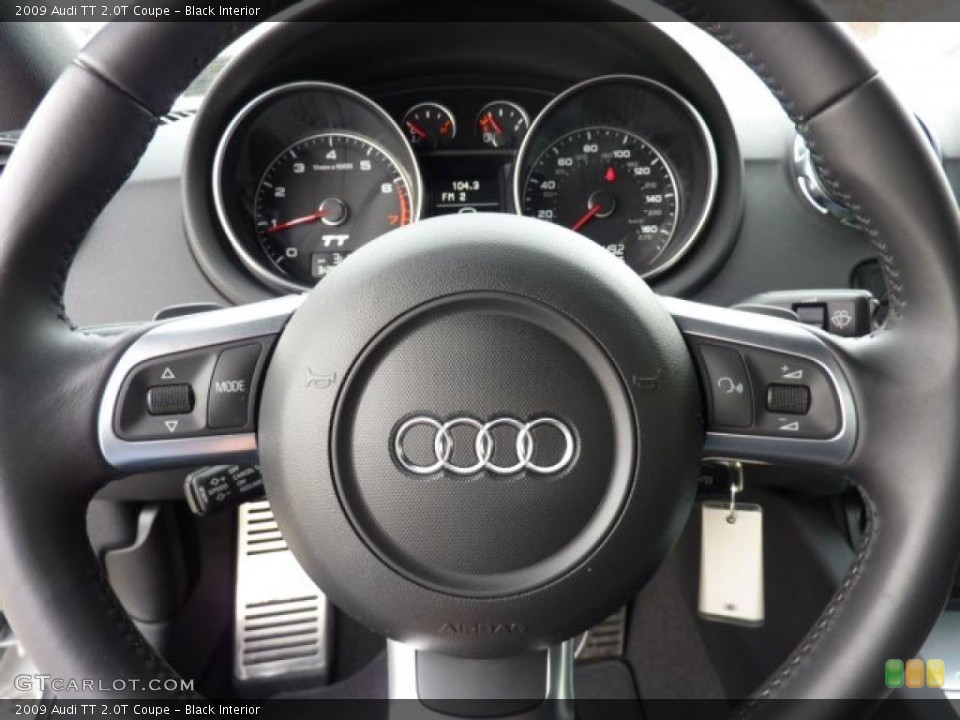 Black Interior Steering Wheel for the 2009 Audi TT 2.0T Coupe #47225693