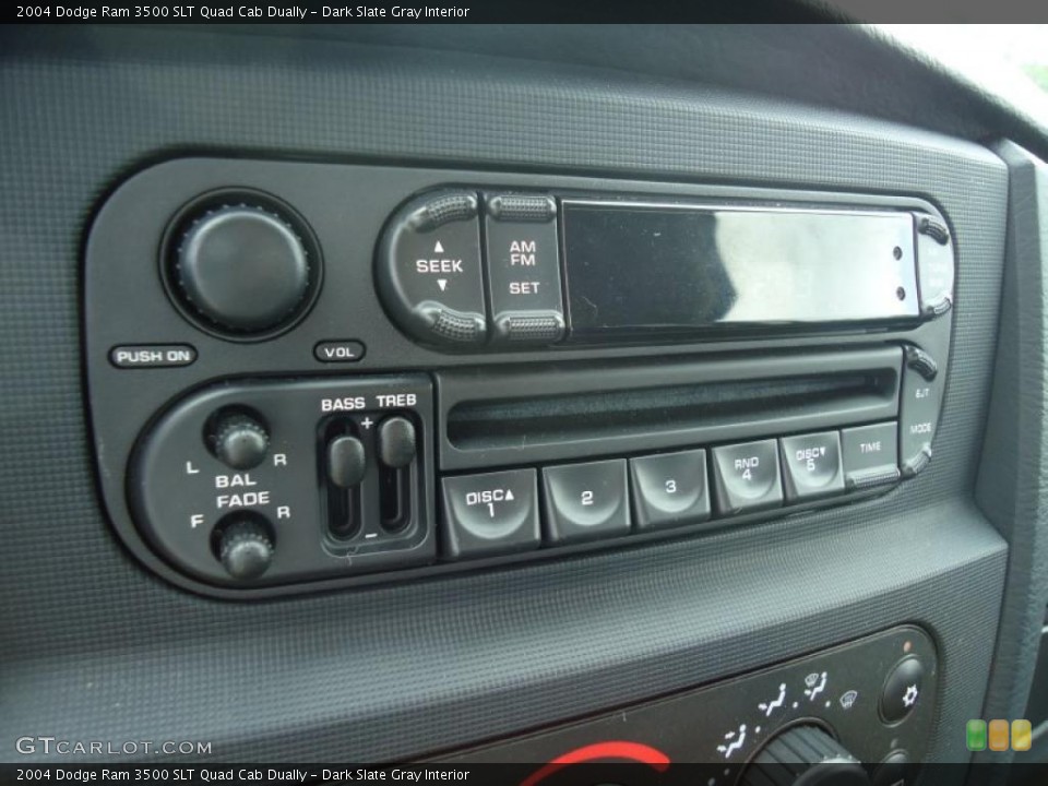 Dark Slate Gray Interior Controls for the 2004 Dodge Ram 3500 SLT Quad Cab Dually #47226455