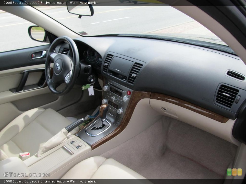 Warm Ivory Interior Dashboard for the 2008 Subaru Outback 2.5i Limited Wagon #47228561