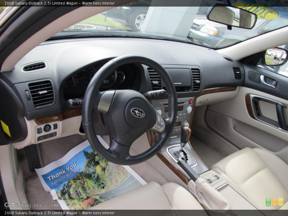 Warm Ivory Interior Prime Interior for the 2008 Subaru Outback 2.5i Limited Wagon #47228582
