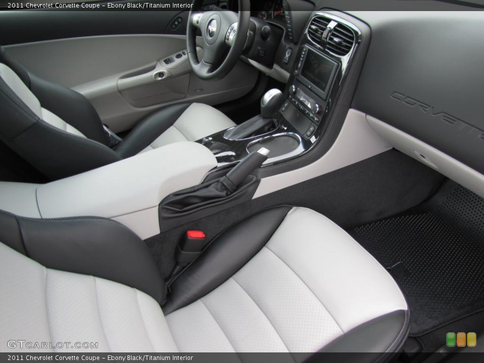 Ebony Black/Titanium Interior Photo for the 2011 Chevrolet Corvette Coupe #47228735