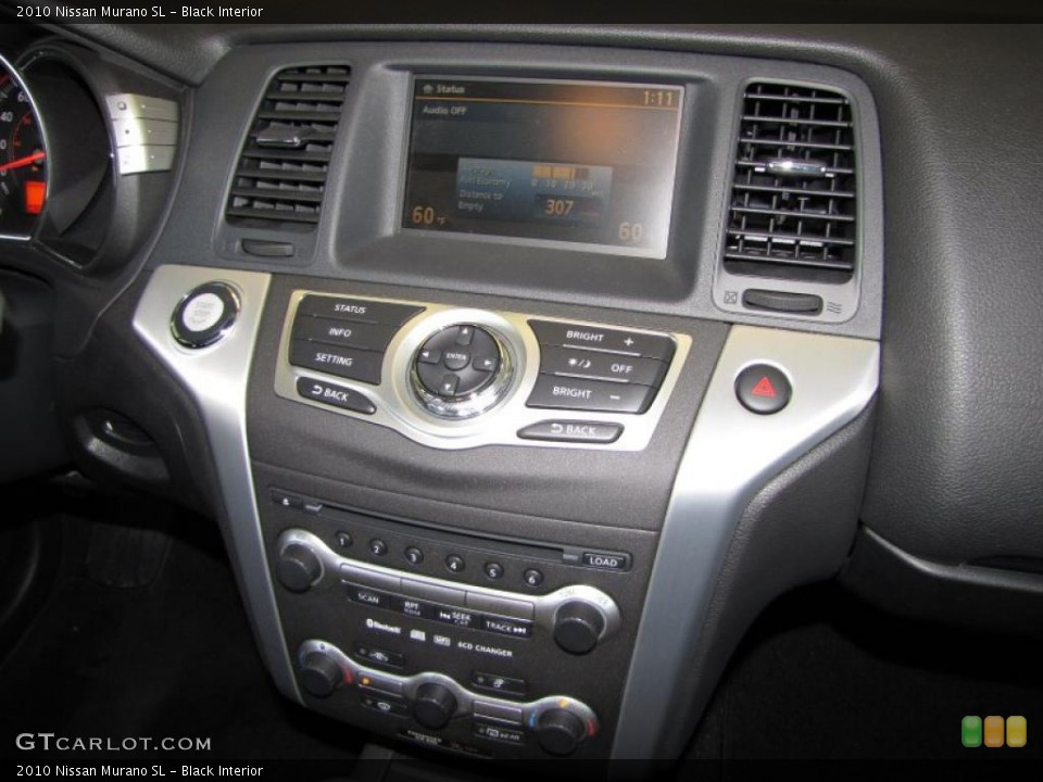 Black Interior Controls for the 2010 Nissan Murano SL #47232005
