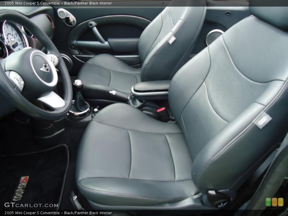 Black/Panther Black Interior Photo for the 2005 Mini Cooper S Convertible #47232119