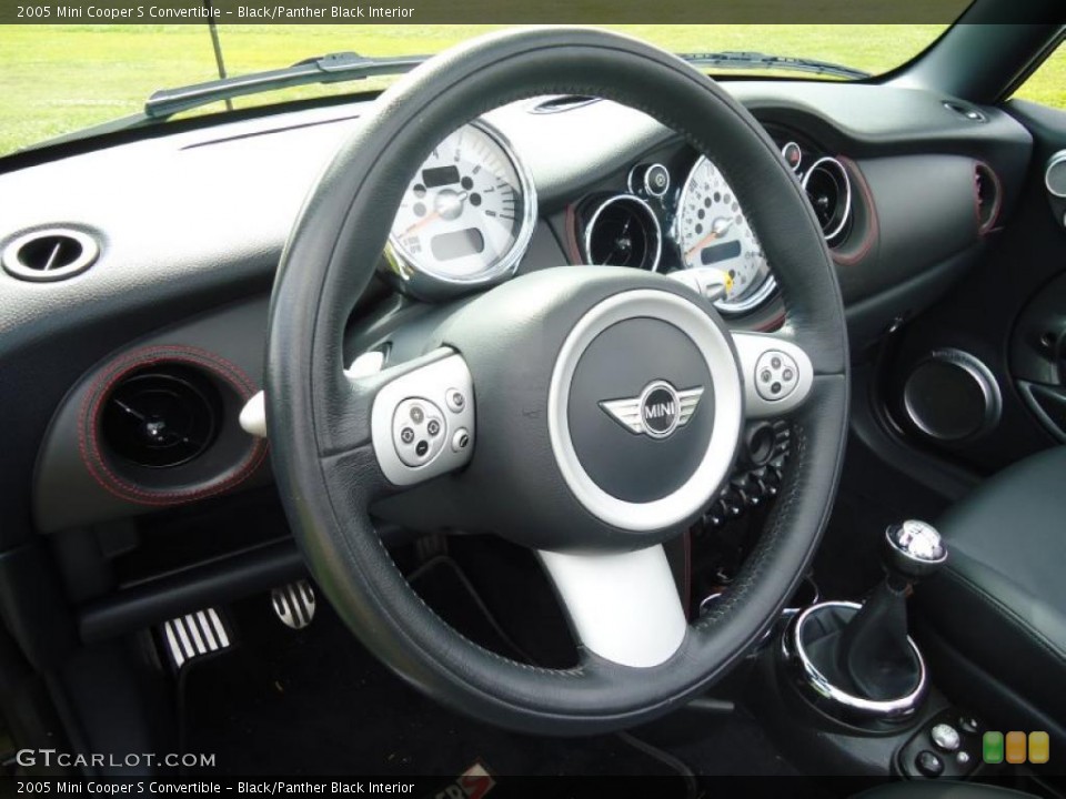 Black/Panther Black Interior Steering Wheel for the 2005 Mini Cooper S Convertible #47232134
