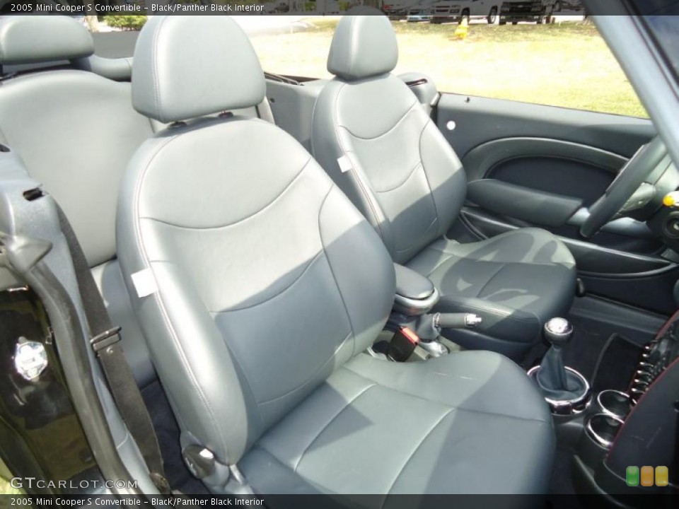 Black/Panther Black Interior Photo for the 2005 Mini Cooper S Convertible #47232260