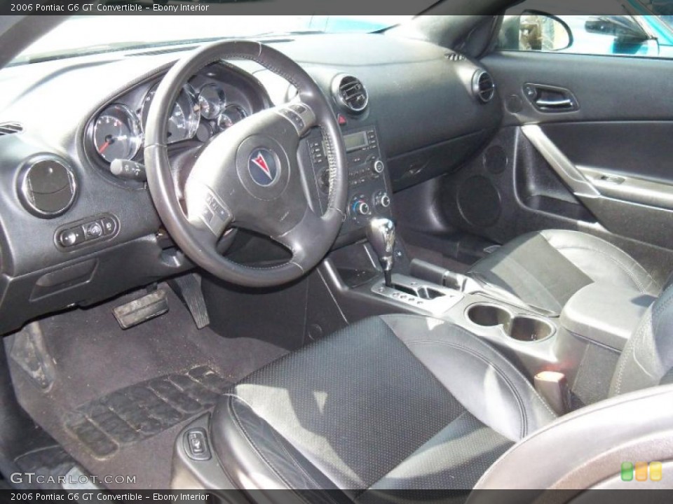 Ebony Interior Prime Interior for the 2006 Pontiac G6 GT Convertible #47232299