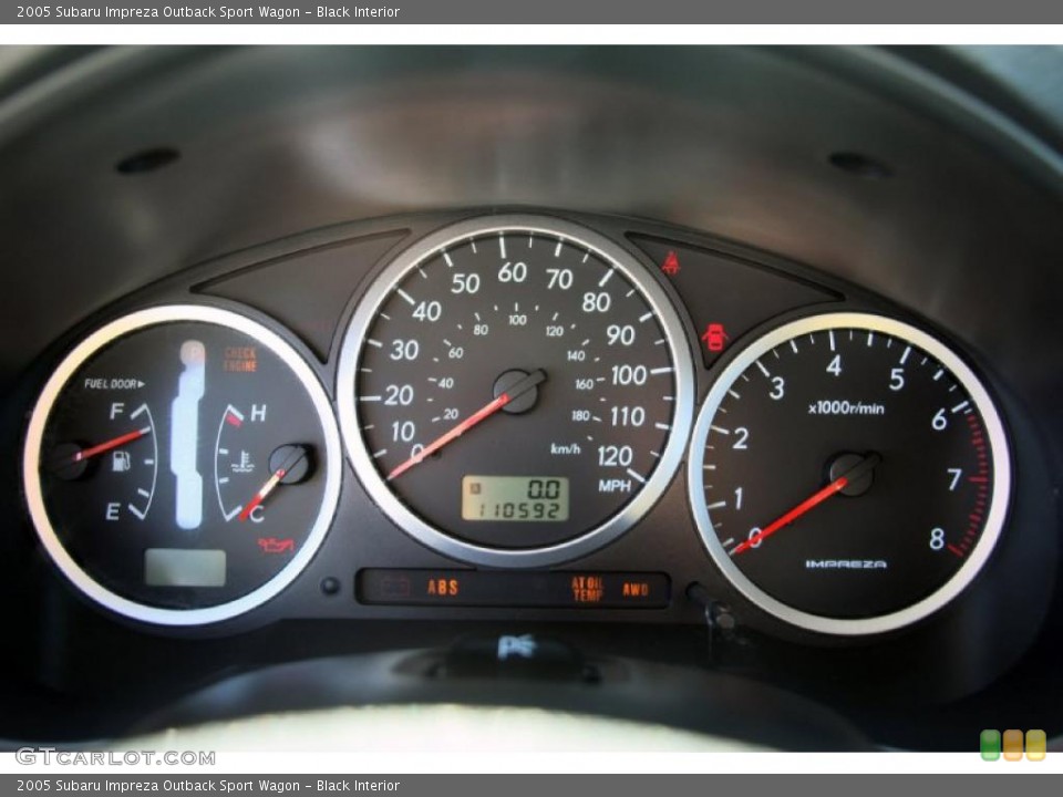 Black Interior Gauges for the 2005 Subaru Impreza Outback Sport Wagon #47232335