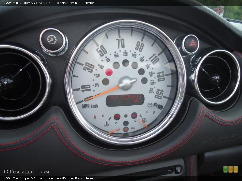 Black/Panther Black Interior Gauges for the 2005 Mini Cooper S Convertible #47232383