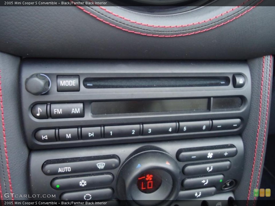 Black/Panther Black Interior Controls for the 2005 Mini Cooper S Convertible #47232398