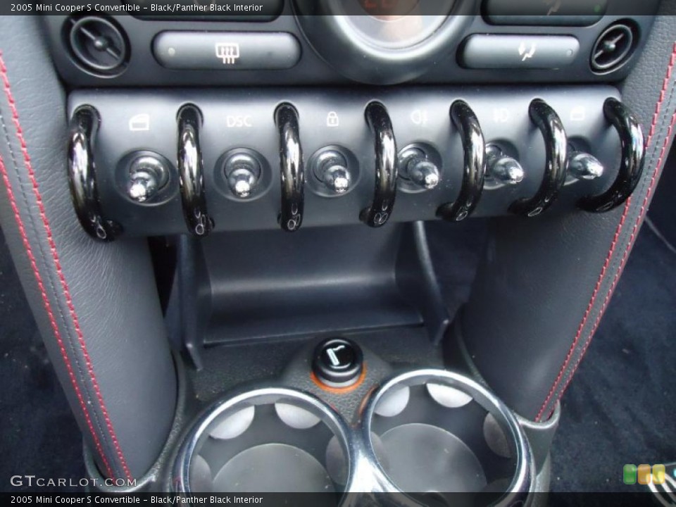 Black/Panther Black Interior Controls for the 2005 Mini Cooper S Convertible #47232413