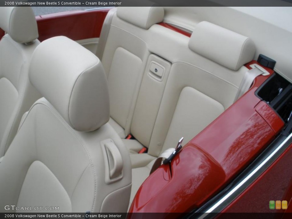Cream Beige Interior Photo for the 2008 Volkswagen New Beetle S Convertible #47232578