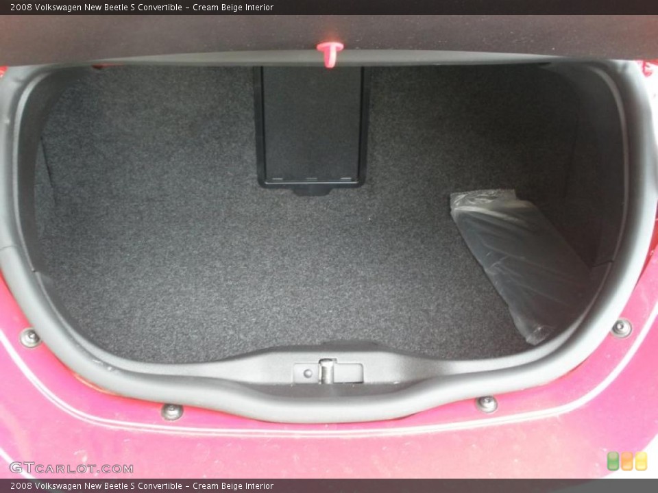 Cream Beige Interior Trunk for the 2008 Volkswagen New Beetle S Convertible #47232599