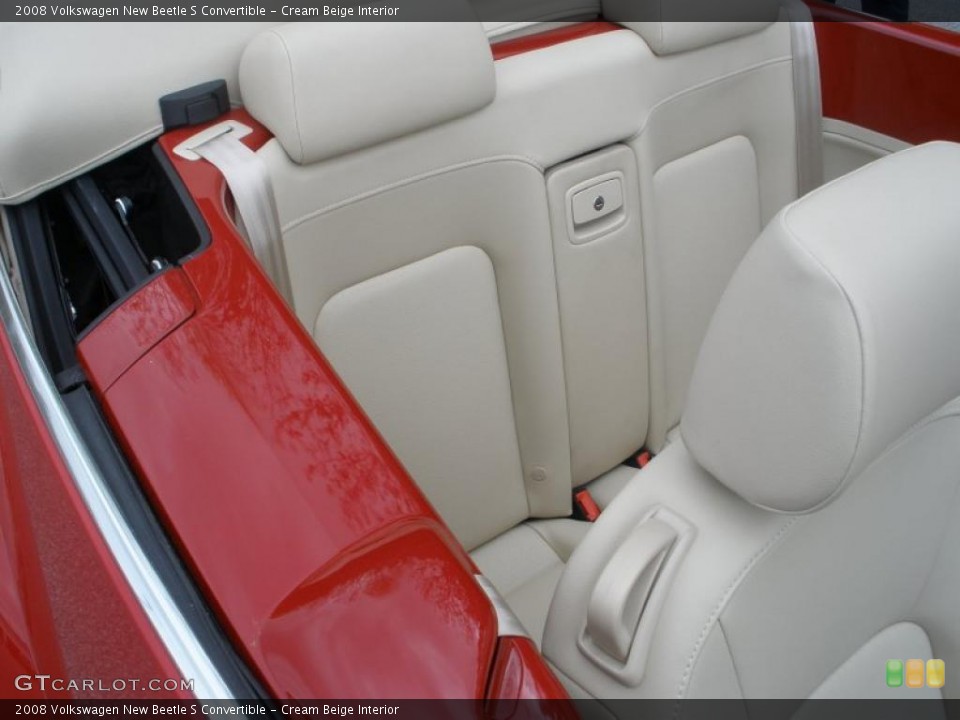 Cream Beige Interior Photo for the 2008 Volkswagen New Beetle S Convertible #47232629