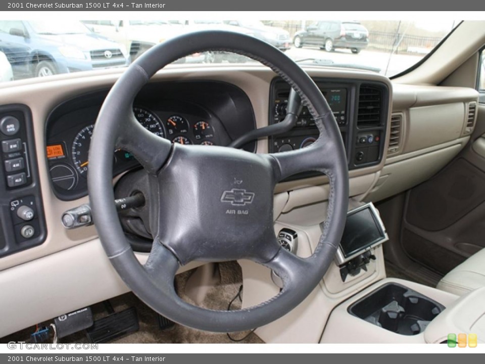 Tan Interior Steering Wheel for the 2001 Chevrolet Suburban 1500 LT 4x4 #47233697
