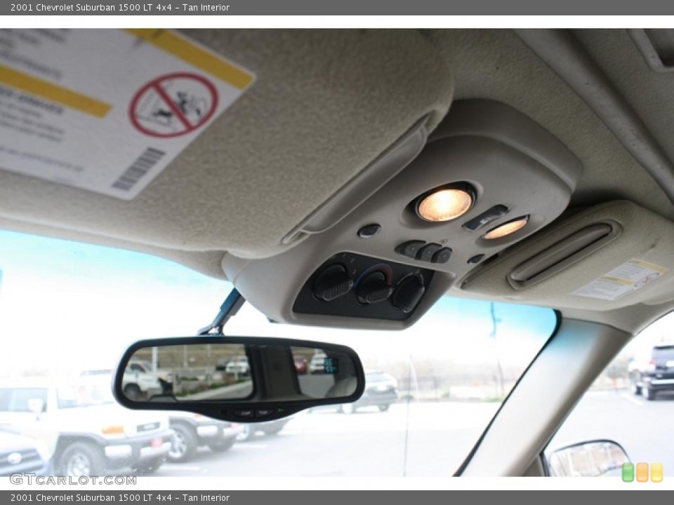 Tan Interior Controls for the 2001 Chevrolet Suburban 1500 LT 4x4 #47234054