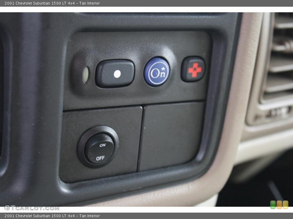 Tan Interior Controls for the 2001 Chevrolet Suburban 1500 LT 4x4 #47234069