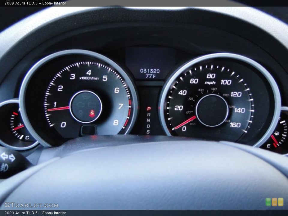 Ebony Interior Gauges for the 2009 Acura TL 3.5 #47236232