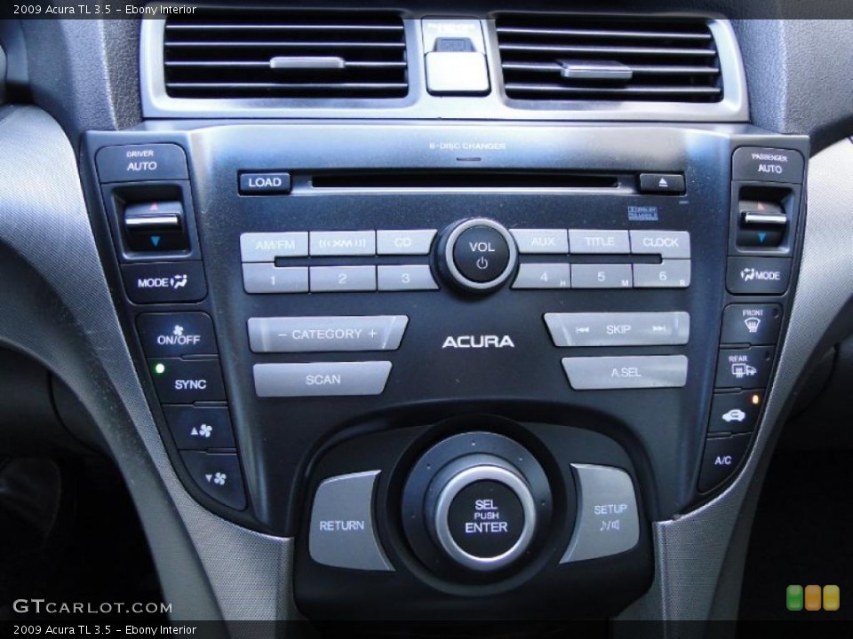 Ebony Interior Controls for the 2009 Acura TL 3.5 #47236298