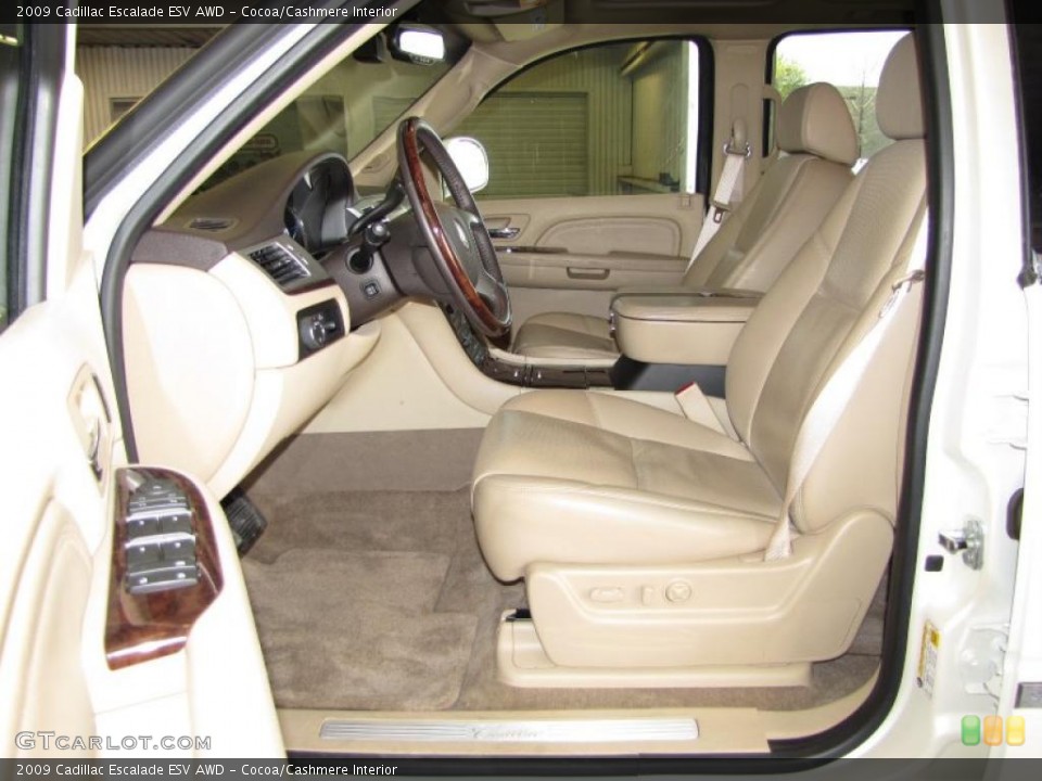 Cocoa/Cashmere Interior Photo for the 2009 Cadillac Escalade ESV AWD #47236310