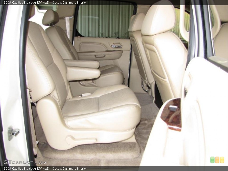 Cocoa/Cashmere Interior Photo for the 2009 Cadillac Escalade ESV AWD #47236331