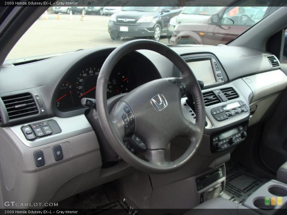 Gray Interior Dashboard for the 2009 Honda Odyssey EX-L #47236757