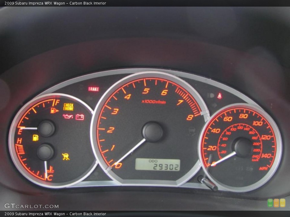 Carbon Black Interior Gauges for the 2009 Subaru Impreza WRX Wagon #47239652