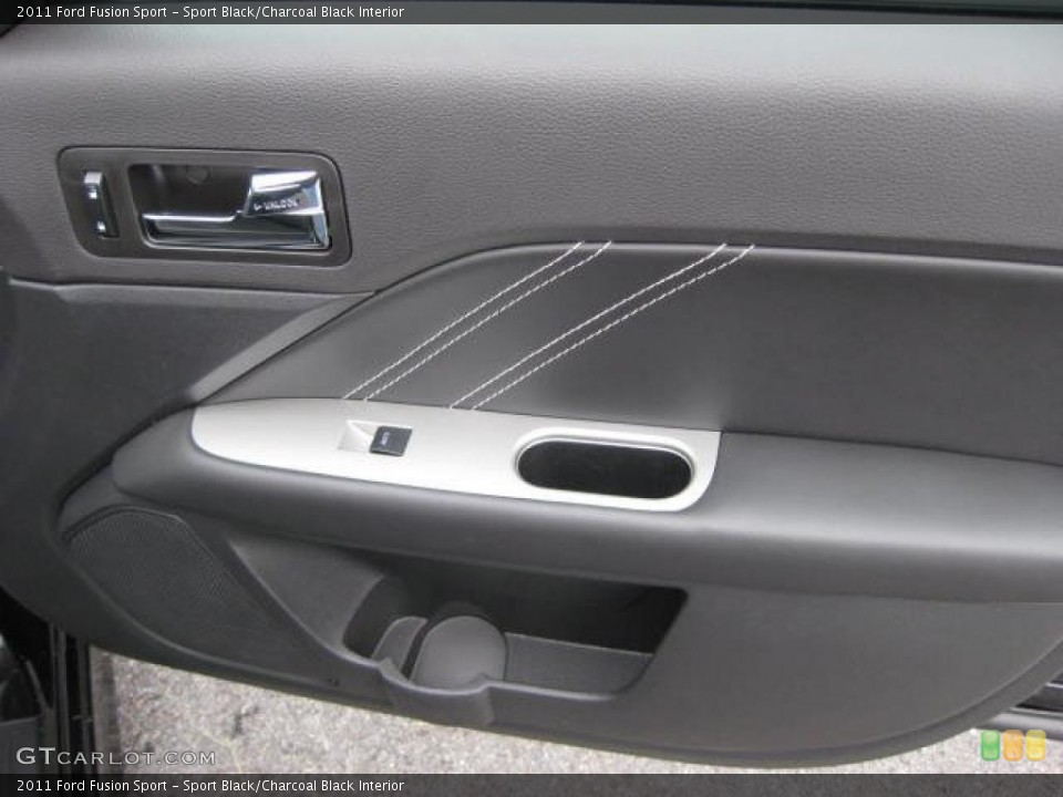 Sport Black/Charcoal Black Interior Door Panel for the 2011 Ford Fusion Sport #47241026