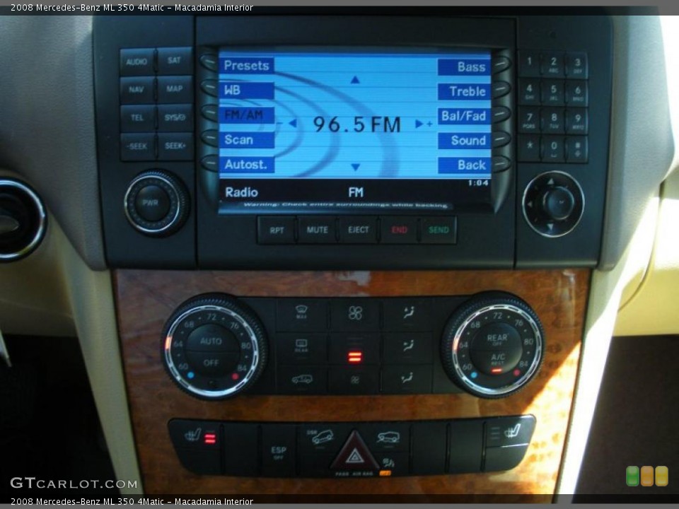 Macadamia Interior Controls for the 2008 Mercedes-Benz ML 350 4Matic #47241080