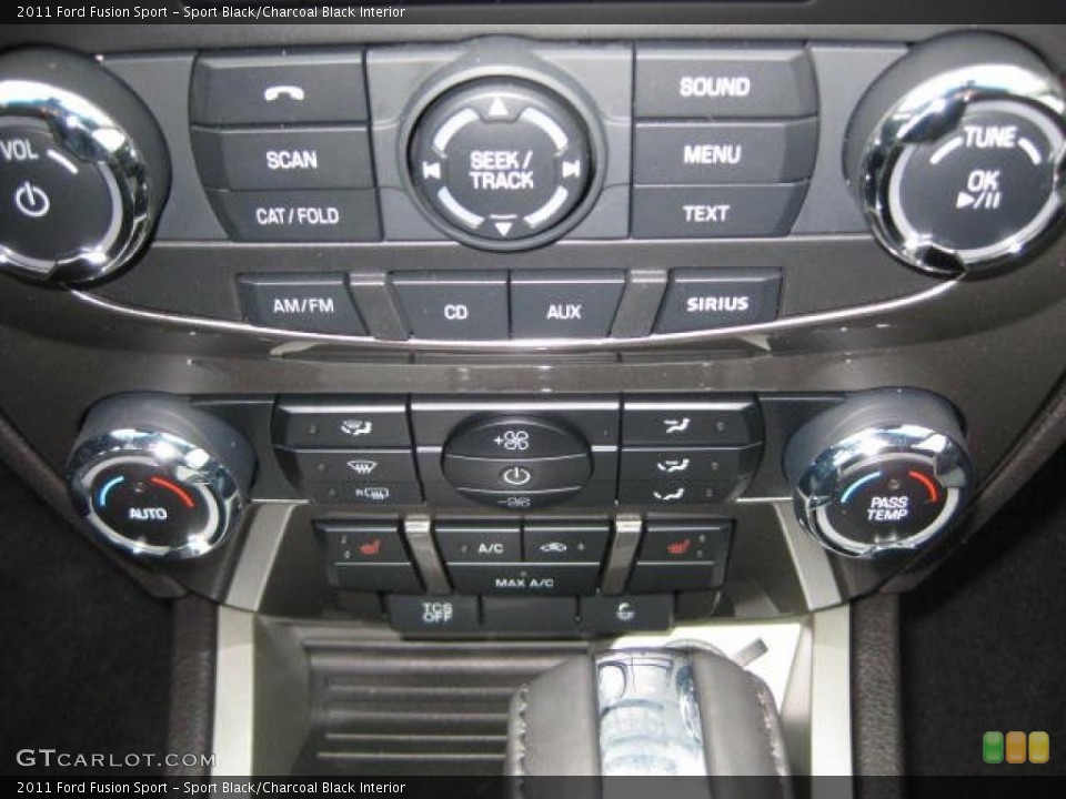 Sport Black/Charcoal Black Interior Controls for the 2011 Ford Fusion Sport #47241113