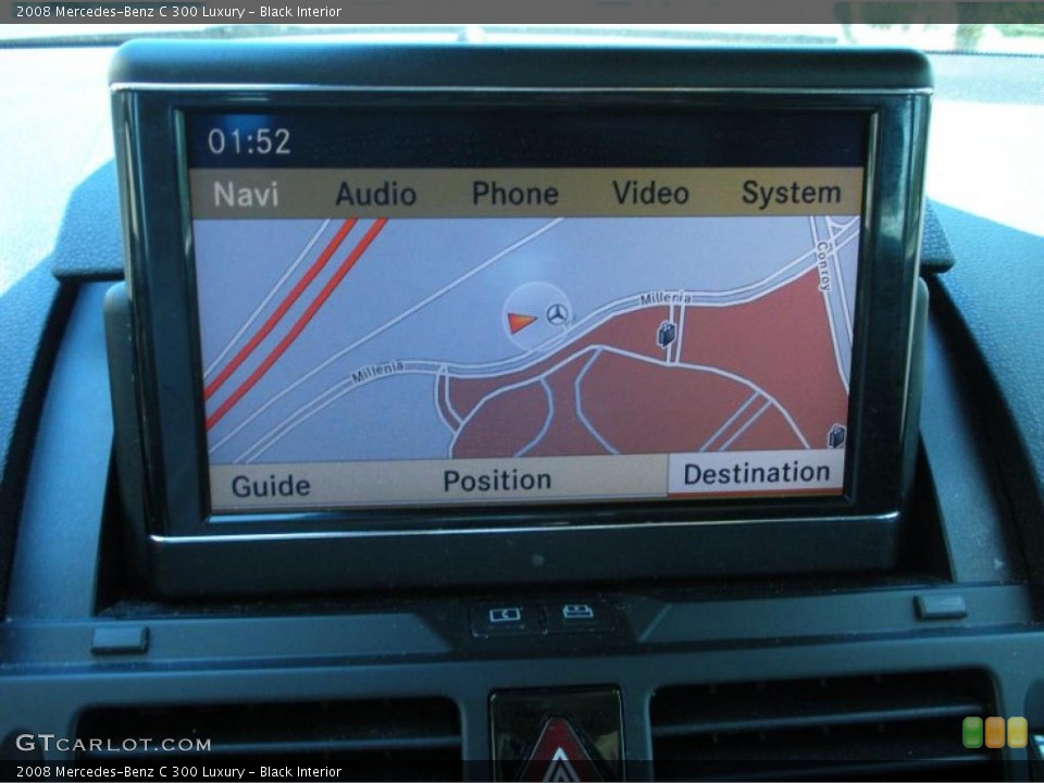Black Interior Navigation for the 2008 Mercedes-Benz C 300 Luxury #47241494