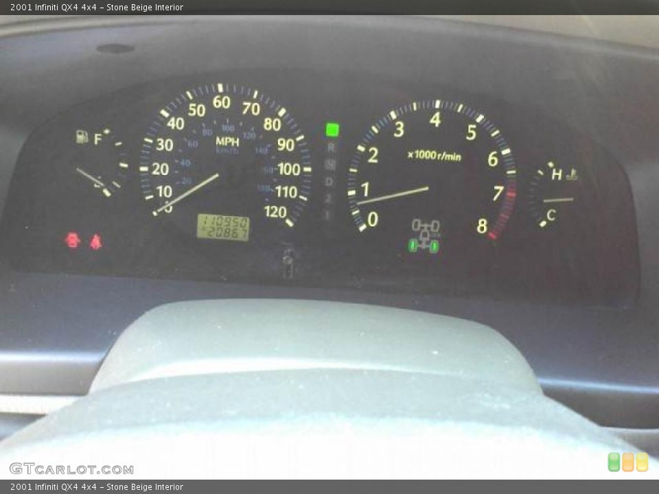 Stone Beige Interior Gauges for the 2001 Infiniti QX4 4x4 #47242304
