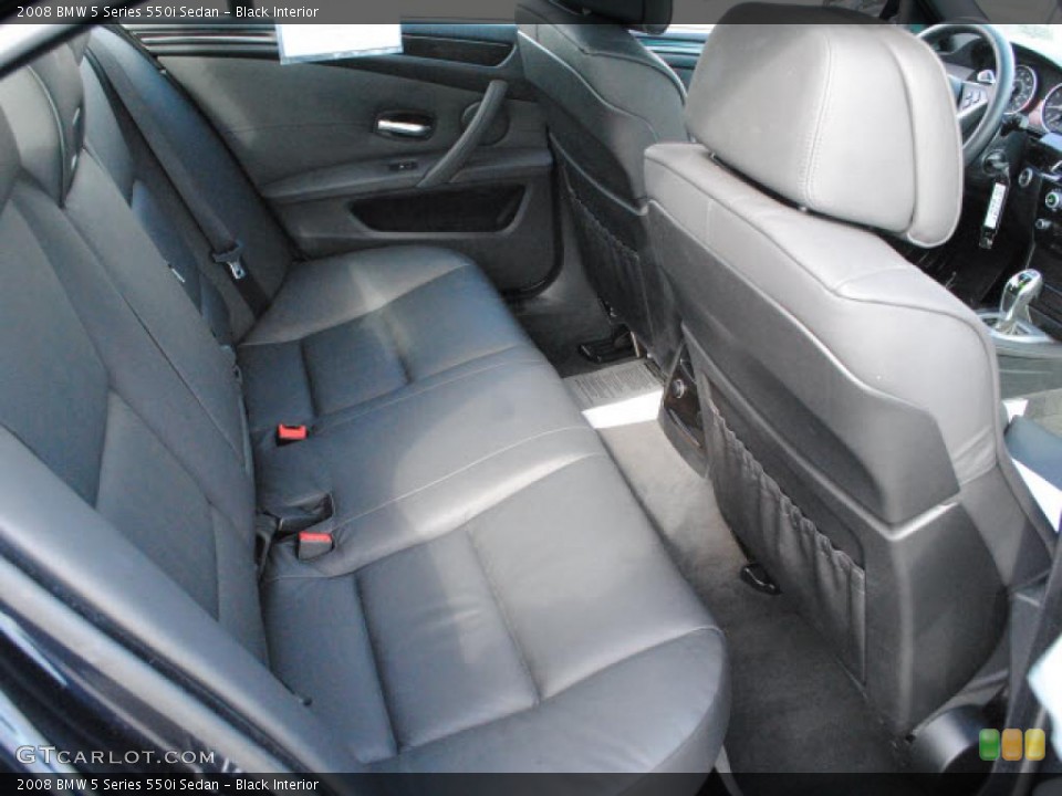 Black Interior Photo for the 2008 BMW 5 Series 550i Sedan #47242940