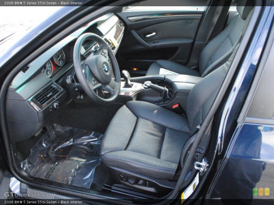 Black Interior Photo for the 2008 BMW 5 Series 550i Sedan #47243057