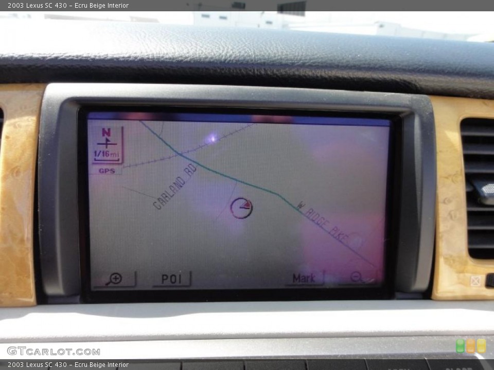 Ecru Beige Interior Navigation for the 2003 Lexus SC 430 #47243273
